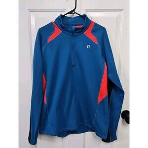 Pearl Izumi Zip Jacket Cycling Blue Reflective Performance Men's Large